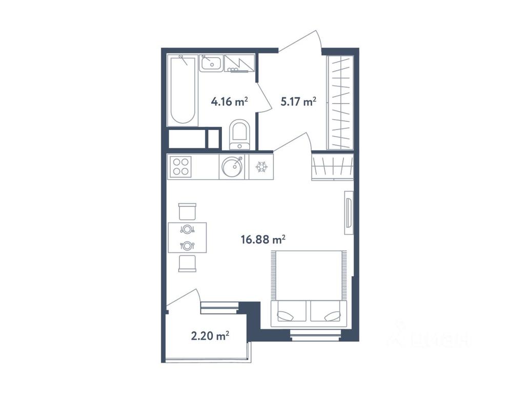 Apartment Sale, 27.31平方米 at Svetly mir BioPolis, posyolok Meshcherino, Leninskiy City District, Moscow Region, Russia #1 Apartment Sale, 27.31平方米 at Svetly mir BioPolis, posyolok Meshcherino, Leninskiy City District, Moscow Region, Russia #1