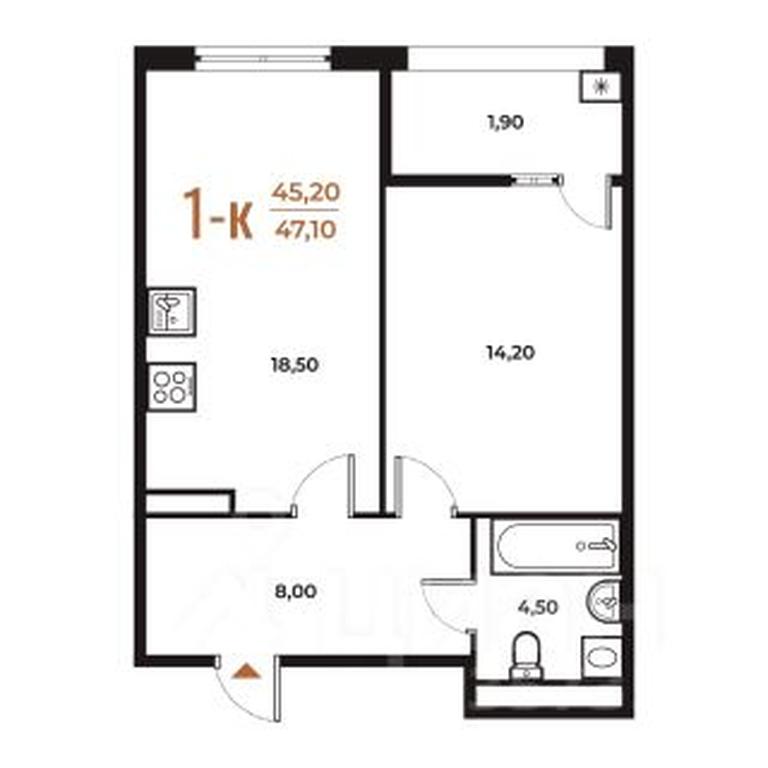 Продажа квартиры, 47,1 м² в ЖК «Новое Летово», Зимёнковская улица, поселение Сосенское, Москва, Россия #1 Продажа квартиры, 47,1 м² в ЖК «Новое Летово», Зимёнковская улица, поселение Сосенское, Москва, Россия #1