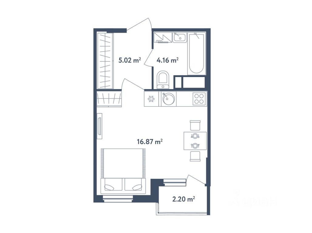Apartment Sale, 27.15 sq. m. at Svetly mir BioPolis, posyolok Meshcherino, Leninskiy City District, Moscow Region, Russia #1 Apartment Sale, 27.15 sq. m. at Svetly mir BioPolis, posyolok Meshcherino, Leninskiy City District, Moscow Region, Russia #1