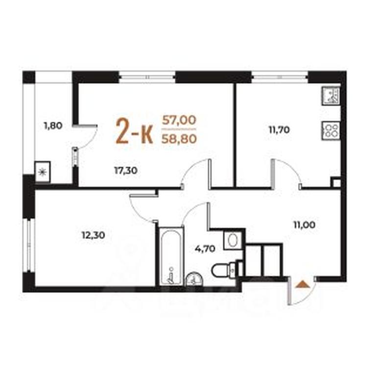 1-BD Apartment Sale, 58.8 sq. m. at Novoe Letovo, Zimyonkovskaya ulitsa, Sosenskoye Settlement, Moscow, Russia #1 1-BD Apartment Sale, 58.8 sq. m. at Novoe Letovo, Zimyonkovskaya ulitsa, Sosenskoye Settlement, Moscow, Russia #1