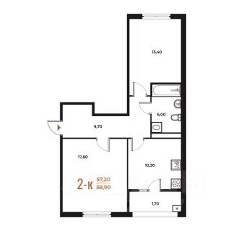 1-BD Apartment Sale, 58.9 sq. m. at Novoe Letovo, Zimyonkovskaya ulitsa, Sosenskoye Settlement, Moscow, Russia #1 1-BD Apartment Sale, 58.9 sq. m. at Novoe Letovo, Zimyonkovskaya ulitsa, Sosenskoye Settlement, Moscow, Russia #1