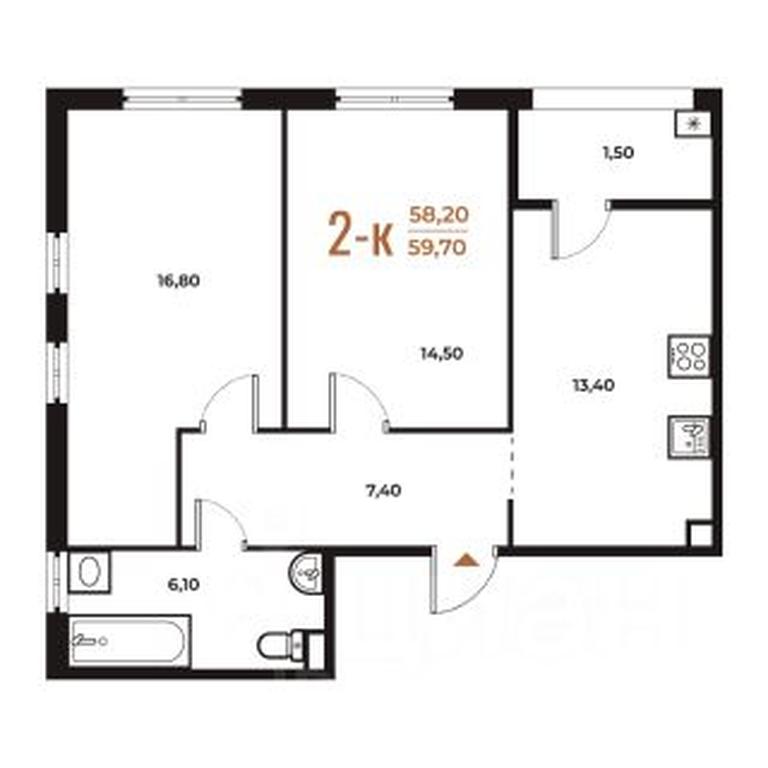 1-BD Apartment Sale, 59.7 sq. m. at Novoe Letovo, Zimyonkovskaya ulitsa, Sosenskoye Settlement, Moscow, Russia #1 1-BD Apartment Sale, 59.7 sq. m. at Novoe Letovo, Zimyonkovskaya ulitsa, Sosenskoye Settlement, Moscow, Russia #1