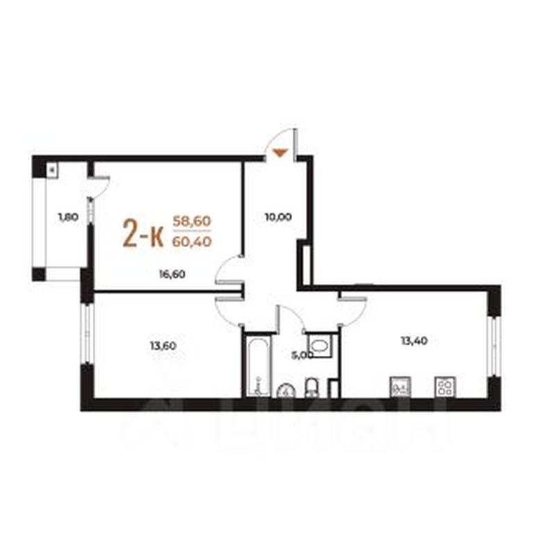 1-BD Apartment Sale, 60.4 sq. m. at Novoe Letovo, Zimyonkovskaya ulitsa, Sosenskoye Settlement, Moscow, Russia #1 1-BD Apartment Sale, 60.4 sq. m. at Novoe Letovo, Zimyonkovskaya ulitsa, Sosenskoye Settlement, Moscow, Russia #1