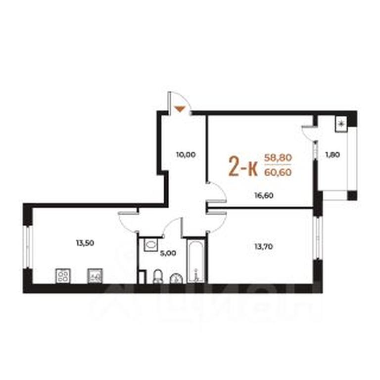 1-BD Apartment Sale, 60.6 sq. m. at Novoe Letovo, Zimyonkovskaya ulitsa, Sosenskoye Settlement, Moscow, Russia #1 1-BD Apartment Sale, 60.6 sq. m. at Novoe Letovo, Zimyonkovskaya ulitsa, Sosenskoye Settlement, Moscow, Russia #1