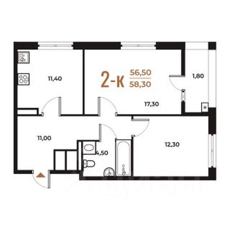 1-BD Apartment Sale, 58.3 sq. m. at Novoe Letovo, Zimyonkovskaya ulitsa, Sosenskoye Settlement, Moscow, Russia #1 1-BD Apartment Sale, 58.3 sq. m. at Novoe Letovo, Zimyonkovskaya ulitsa, Sosenskoye Settlement, Moscow, Russia #1