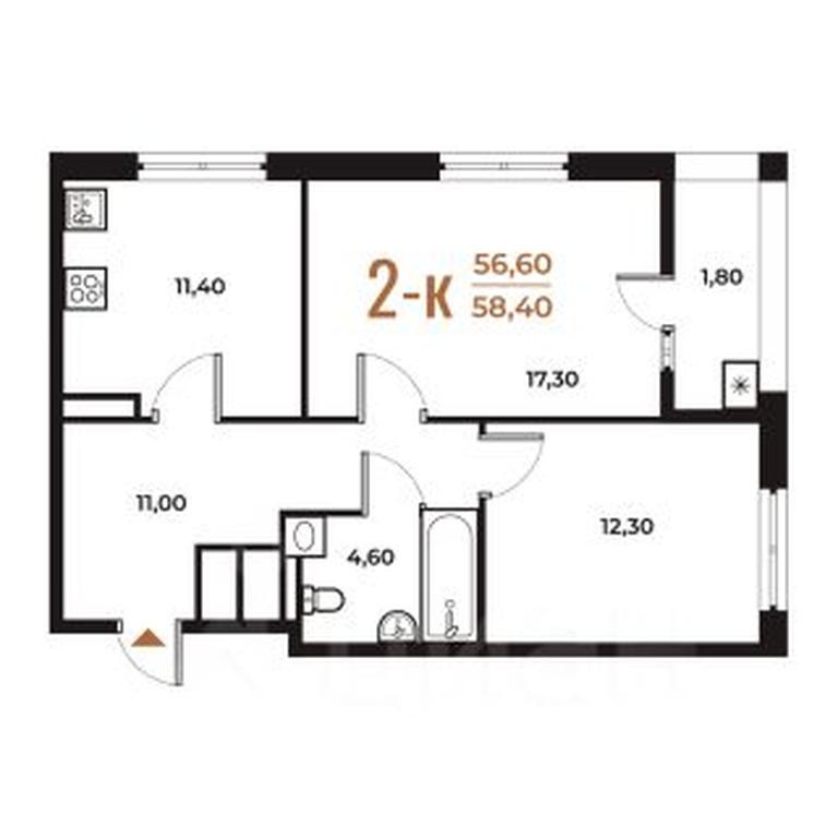 1-BD Apartment Sale, 58.4 sq. m. at Novoe Letovo, Zimyonkovskaya ulitsa, Sosenskoye Settlement, Moscow, Russia #1 1-BD Apartment Sale, 58.4 sq. m. at Novoe Letovo, Zimyonkovskaya ulitsa, Sosenskoye Settlement, Moscow, Russia #1