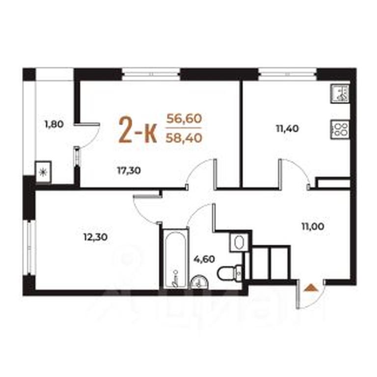 1-BD Apartment Sale, 58.4 sq. m. at Novoe Letovo, Zimyonkovskaya ulitsa, Sosenskoye Settlement, Moscow, Russia #1 1-BD Apartment Sale, 58.4 sq. m. at Novoe Letovo, Zimyonkovskaya ulitsa, Sosenskoye Settlement, Moscow, Russia #1