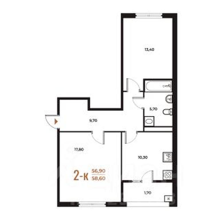 1-BD Apartment Sale, 58.6 sq. m. at Novoe Letovo, Zimyonkovskaya ulitsa, Sosenskoye Settlement, Moscow, Russia #1 1-BD Apartment Sale, 58.6 sq. m. at Novoe Letovo, Zimyonkovskaya ulitsa, Sosenskoye Settlement, Moscow, Russia #1