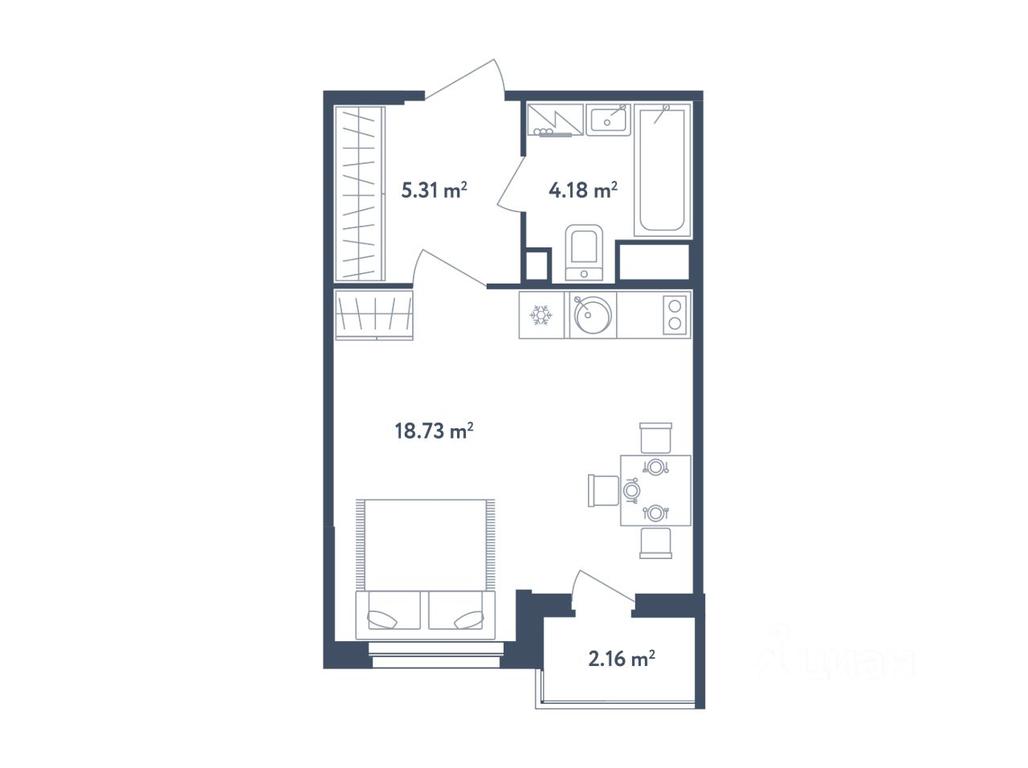 Apartment Sale, 29.3 sq. m. at Svetly mir BioPolis, posyolok Meshcherino, Leninskiy City District, Moscow Region, Russia #1 Apartment Sale, 29.3 sq. m. at Svetly mir BioPolis, posyolok Meshcherino, Leninskiy City District, Moscow Region, Russia #1