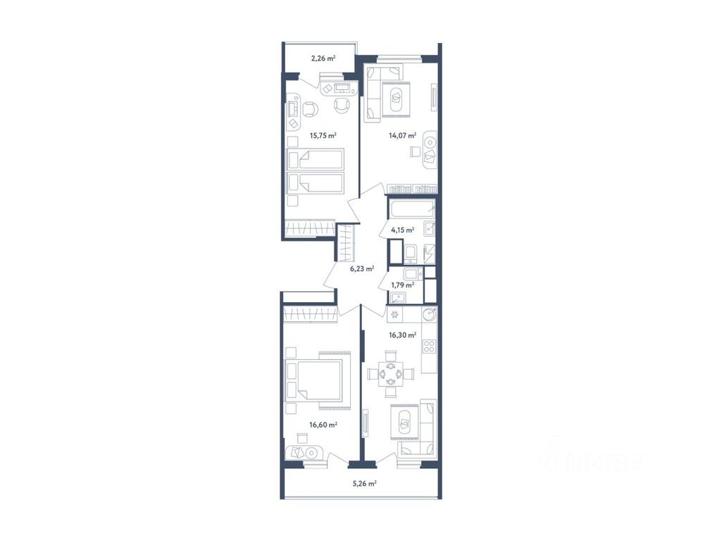 2-BD Apartment Sale, 78.65 sq. m. at Svetly mir BioPolis, posyolok Meshcherino, Leninskiy City District, Moscow Region, Russia #1 2-BD Apartment Sale, 78.65 sq. m. at Svetly mir BioPolis, posyolok Meshcherino, Leninskiy City District, Moscow Region, Russia #1
