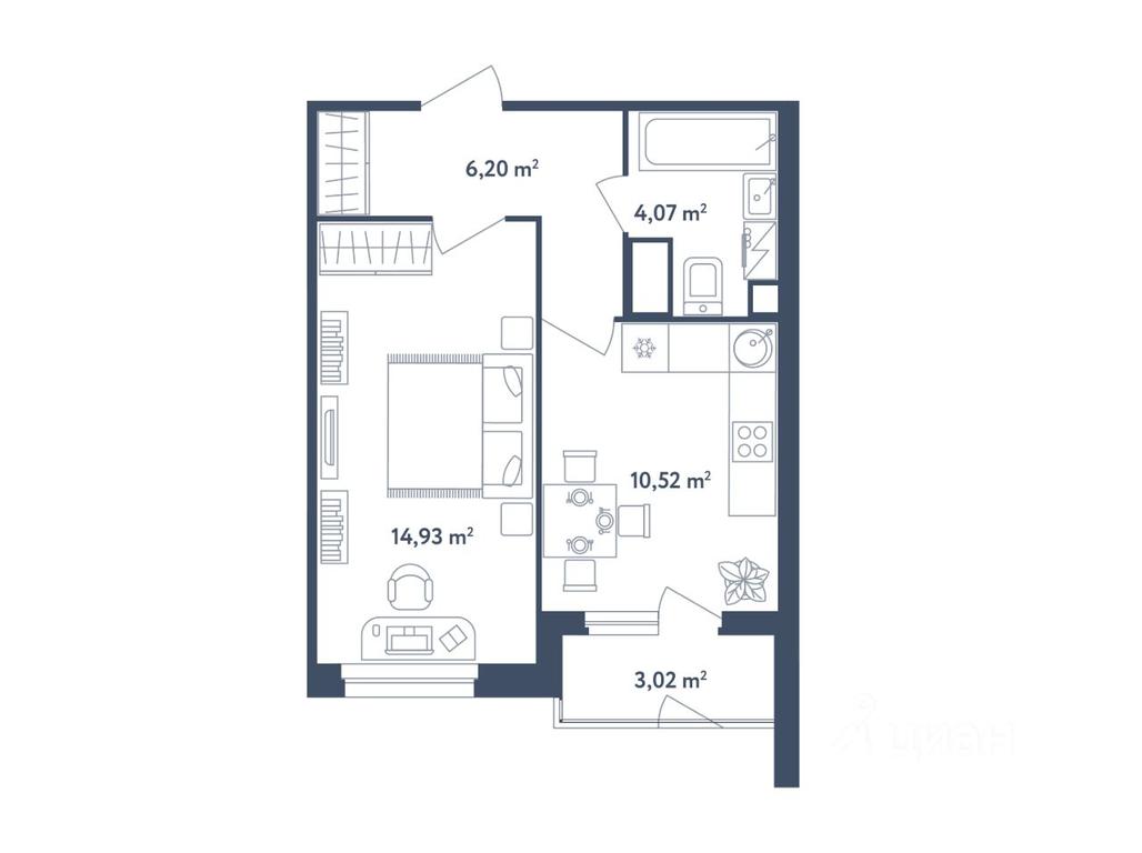 Apartment Sale, 37.23 sq. m. at Svetly mir BioPolis, posyolok Meshcherino, Leninskiy City District, Moscow Region, Russia #1 Apartment Sale, 37.23 sq. m. at Svetly mir BioPolis, posyolok Meshcherino, Leninskiy City District, Moscow Region, Russia #1