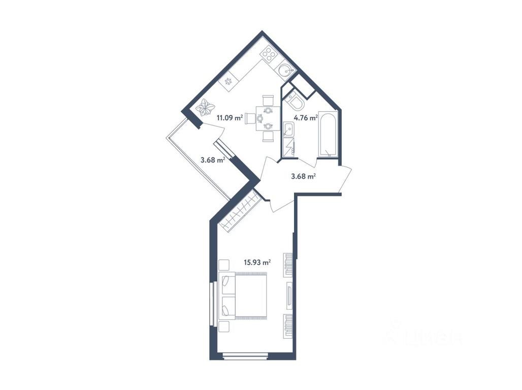Apartment Sale, 37.3 sq. m. at Svetly mir BioPolis, posyolok Meshcherino, Leninskiy City District, Moscow Region, Russia #1 Apartment Sale, 37.3 sq. m. at Svetly mir BioPolis, posyolok Meshcherino, Leninskiy City District, Moscow Region, Russia #1