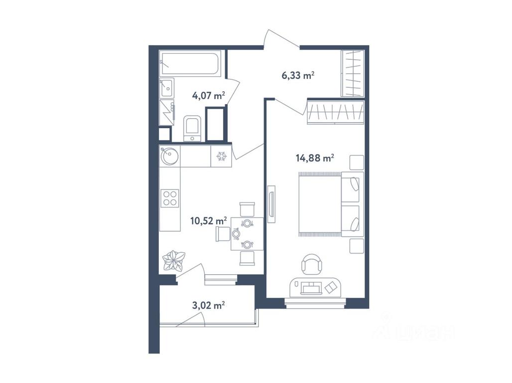 Apartment Sale, 37.31 sq. m. at Svetly mir BioPolis, posyolok Meshcherino, Leninskiy City District, Moscow Region, Russia #1 Apartment Sale, 37.31 sq. m. at Svetly mir BioPolis, posyolok Meshcherino, Leninskiy City District, Moscow Region, Russia #1