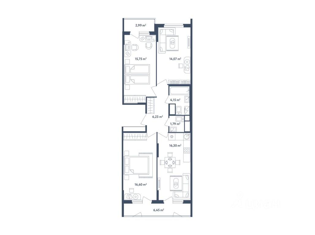 2-BD Apartment Sale, 79.62平方米 at Svetly mir BioPolis, posyolok Meshcherino, Leninskiy City District, Moscow Region, Russia #1 2-BD Apartment Sale, 79.62平方米 at Svetly mir BioPolis, posyolok Meshcherino, Leninskiy City District, Moscow Region, Russia #1