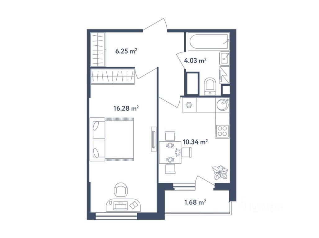Apartment Sale, 37.74 sq. m. at Svetly mir BioPolis, posyolok Meshcherino, Leninskiy City District, Moscow Region, Russia #1 Apartment Sale, 37.74 sq. m. at Svetly mir BioPolis, posyolok Meshcherino, Leninskiy City District, Moscow Region, Russia #1