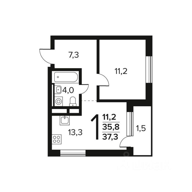 Apartment Sale, 37.3 sq. m. at Novye Vatutinki. Kvartal u vody, mikrorayon Zarechny, zhiloy rayon Novyye Vatutinki, Troitsk District, Moscow, Russia #1 Apartment Sale, 37.3 sq. m. at Novye Vatutinki. Kvartal u vody, mikrorayon Zarechny, zhiloy rayon Novyye Vatutinki, Troitsk District, Moscow, Russia #1