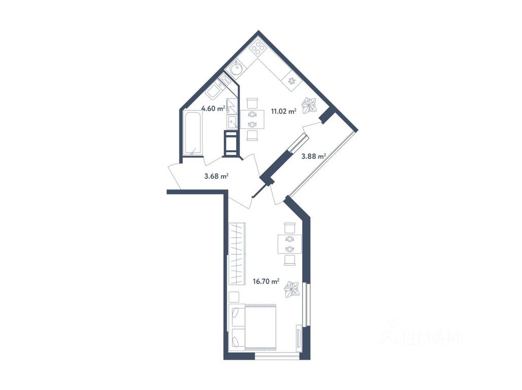 Apartment Sale, 37.94 sq. m. at Svetly mir BioPolis, posyolok Meshcherino, Leninskiy City District, Moscow Region, Russia #1 Apartment Sale, 37.94 sq. m. at Svetly mir BioPolis, posyolok Meshcherino, Leninskiy City District, Moscow Region, Russia #1