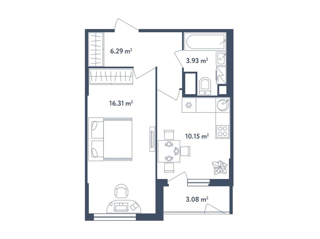 Apartment Sale, 38.22 sq. m. at Svetly mir BioPolis, posyolok Meshcherino, Leninskiy City District, Moscow Region, Russia #1 Apartment Sale, 38.22 sq. m. at Svetly mir BioPolis, posyolok Meshcherino, Leninskiy City District, Moscow Region, Russia #1