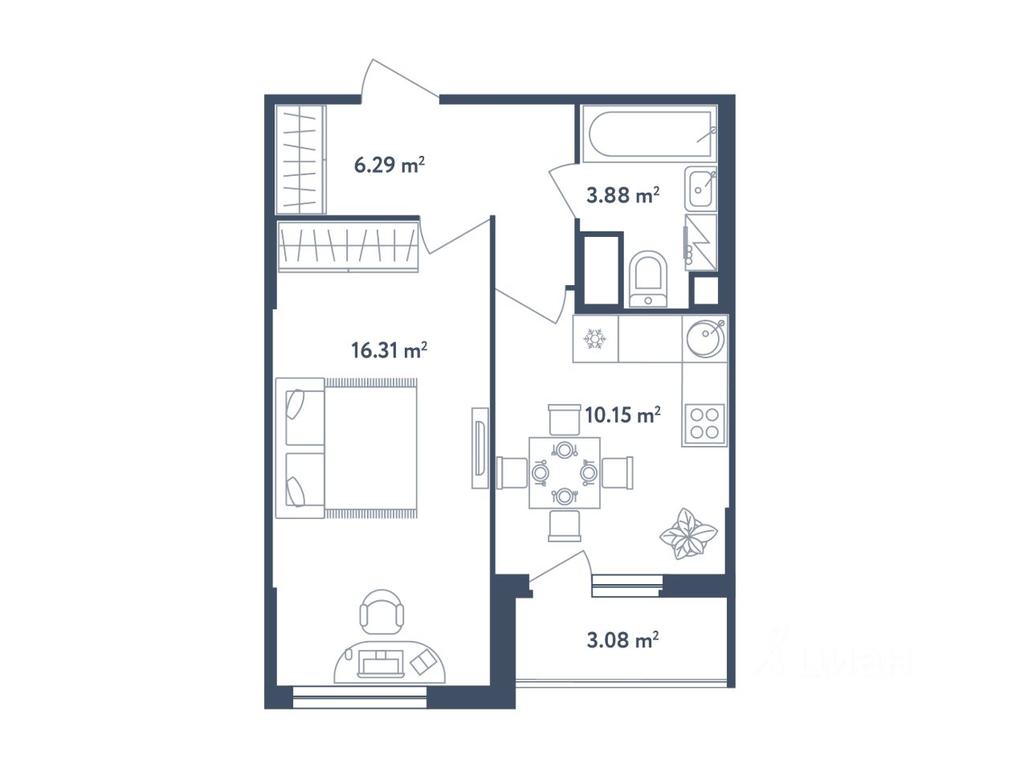 Apartment Sale, 38.17 sq. m. at Svetly mir BioPolis, posyolok Meshcherino, Leninskiy City District, Moscow Region, Russia #1 Apartment Sale, 38.17 sq. m. at Svetly mir BioPolis, posyolok Meshcherino, Leninskiy City District, Moscow Region, Russia #1