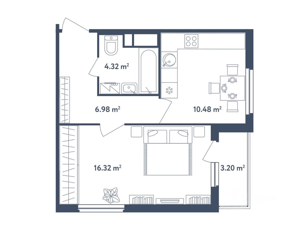 Apartment Sale, 39.7 sq. m. at Svetly mir BioPolis, posyolok Meshcherino, Leninskiy City District, Moscow Region, Russia #1 Apartment Sale, 39.7 sq. m. at Svetly mir BioPolis, posyolok Meshcherino, Leninskiy City District, Moscow Region, Russia #1
