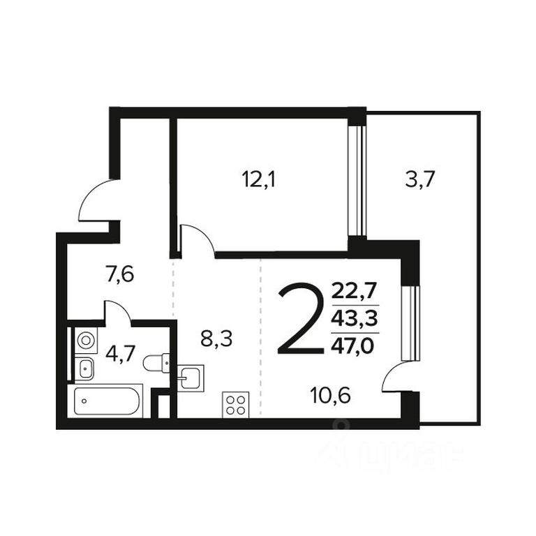 1-BD Apartment Sale, 47 sq. m. at Novye Vatutinki. Kvartal u vody, mikrorayon Zarechny, zhiloy rayon Novyye Vatutinki, Troitsk District, Moscow, Russia #1 1-BD Apartment Sale, 47 sq. m. at Novye Vatutinki. Kvartal u vody, mikrorayon Zarechny, zhiloy rayon Novyye Vatutinki, Troitsk District, Moscow, Russia #1
