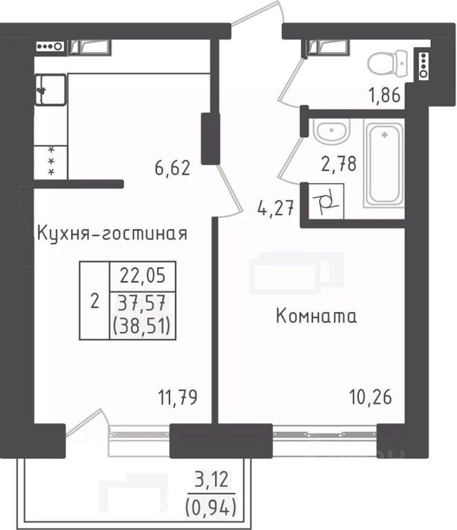 Apartment Sale, 38.51平方米 at Zeleny Oazis-Gorod, derevnya Rybaki, Dmitrovskiy Urban District, Moscow Region, Russia #1 Apartment Sale, 38.51平方米 at Zeleny Oazis-Gorod, derevnya Rybaki, Dmitrovskiy Urban District, Moscow Region, Russia #1