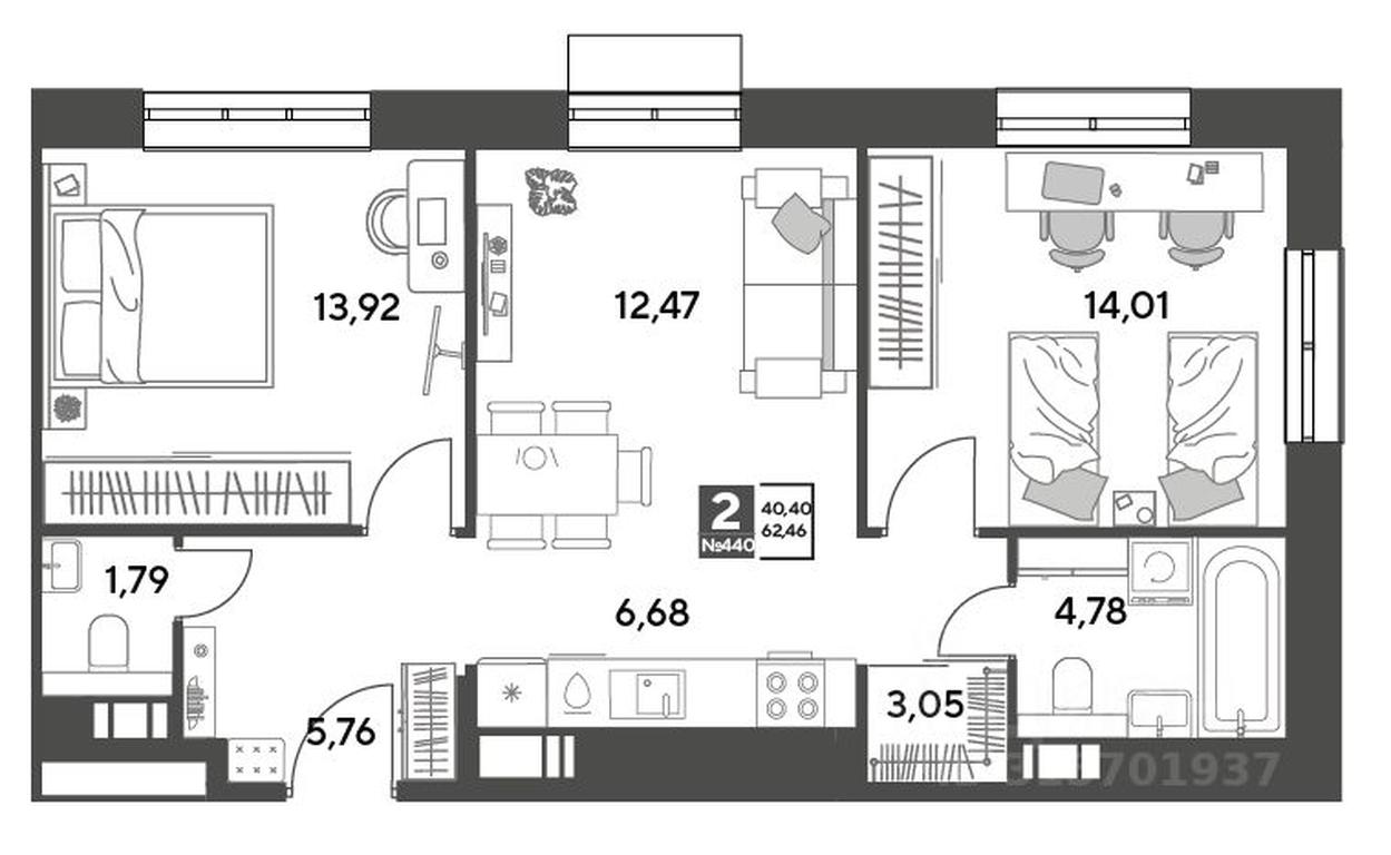 1-BD Apartment Sale, 62.46 sq. m. at Publitsist, ulitsa Zelyonaya Roshcha, Pushkino, Moscow Region, Russia #1 1-BD Apartment Sale, 62.46 sq. m. at Publitsist, ulitsa Zelyonaya Roshcha, Pushkino, Moscow Region, Russia #1