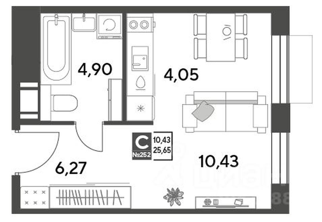 Apartment Sale, 25.65平方米 at Publitsist, ulitsa Zelyonaya Roshcha, Pushkino, Moscow Region, Russia #2 Apartment Sale, 25.65平方米 at Publitsist, ulitsa Zelyonaya Roshcha, Pushkino, Moscow Region, Russia #2