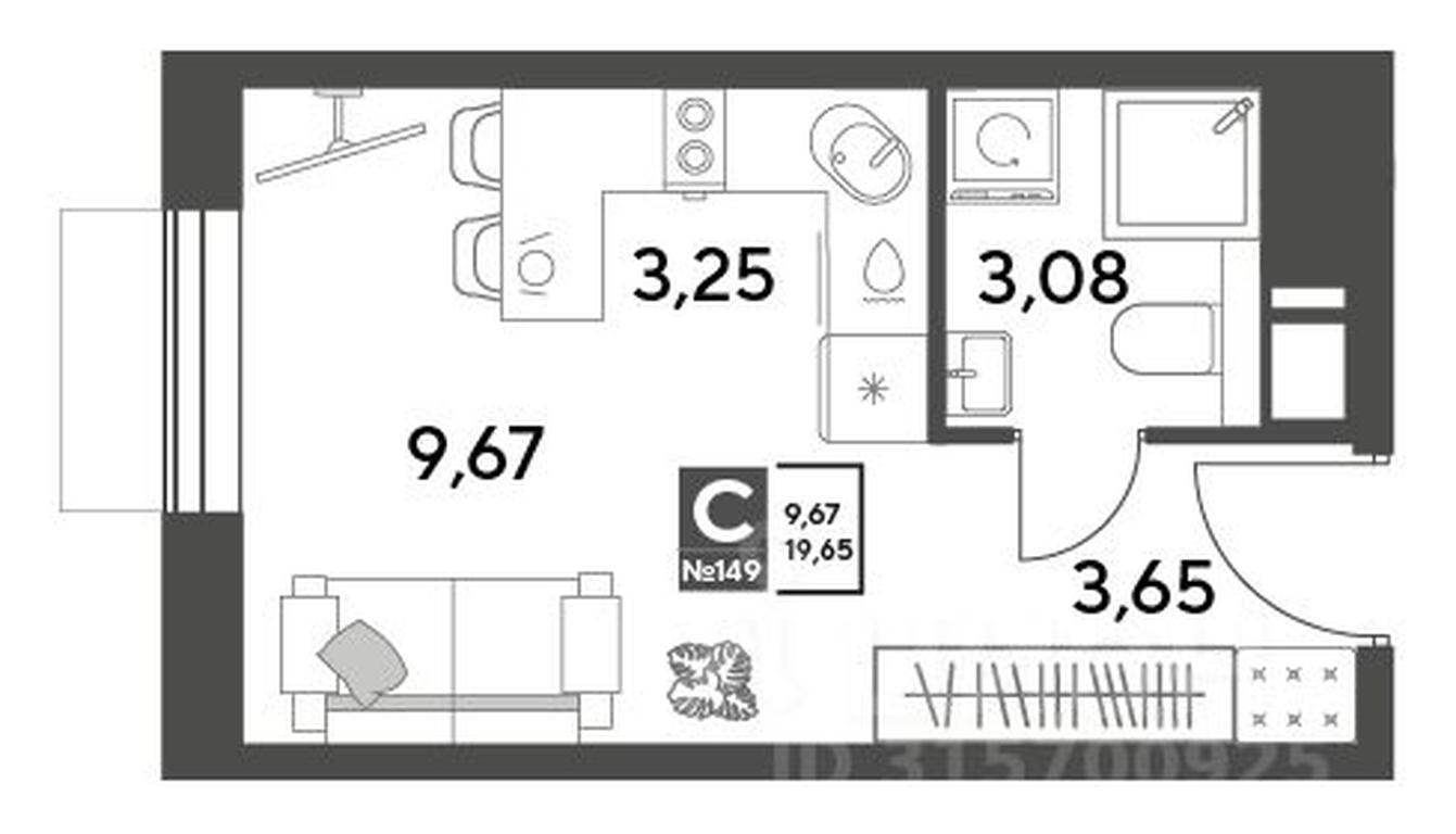 Apartment Sale, 19.65 sq. m. at Publitsist, ulitsa Zelyonaya Roshcha, Pushkino, Moscow Region, Russia #1 Apartment Sale, 19.65 sq. m. at Publitsist, ulitsa Zelyonaya Roshcha, Pushkino, Moscow Region, Russia #1