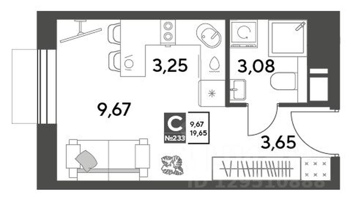 Apartment Sale, 19.65 sq. m. at Publitsist, ulitsa Zelyonaya Roshcha, Pushkino, Moscow Region, Russia #2 Apartment Sale, 19.65 sq. m. at Publitsist, ulitsa Zelyonaya Roshcha, Pushkino, Moscow Region, Russia #2