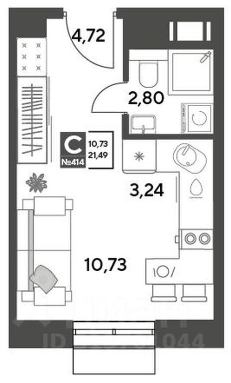 Apartment Sale, 21.49平方米 at Publitsist, ulitsa Zelyonaya Roshcha, Pushkino, Moscow Region, Russia #1 Apartment Sale, 21.49平方米 at Publitsist, ulitsa Zelyonaya Roshcha, Pushkino, Moscow Region, Russia #1