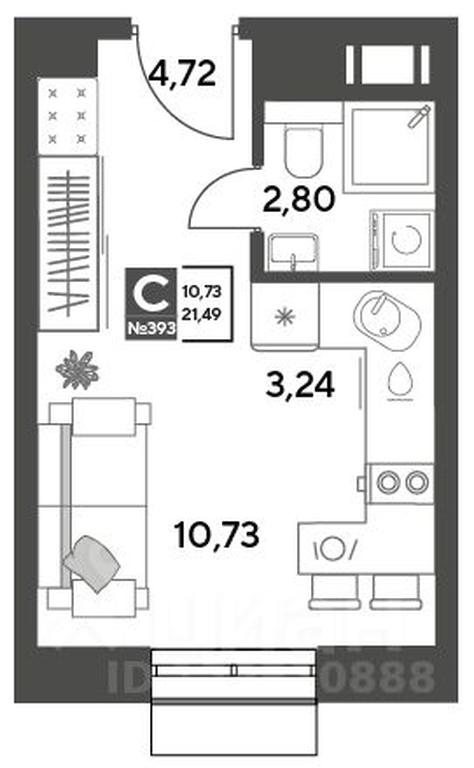 Apartment Sale, 21.49平方米 at Publitsist, ulitsa Zelyonaya Roshcha, Pushkino, Moscow Region, Russia #2 Apartment Sale, 21.49平方米 at Publitsist, ulitsa Zelyonaya Roshcha, Pushkino, Moscow Region, Russia #2