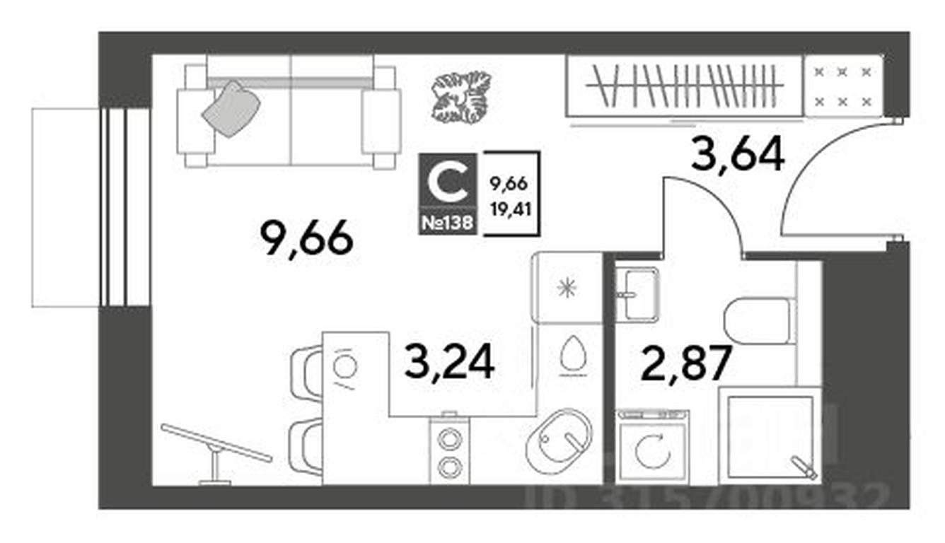 Apartment Sale, 19.41 sq. m. at Publitsist, ulitsa Zelyonaya Roshcha, Pushkino, Moscow Region, Russia #1 Apartment Sale, 19.41 sq. m. at Publitsist, ulitsa Zelyonaya Roshcha, Pushkino, Moscow Region, Russia #1