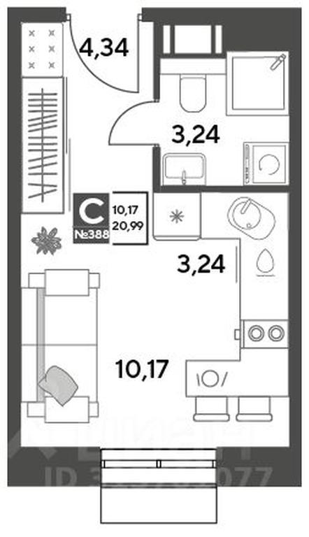 Apartment Sale, 20.99 sq. m. at Publitsist, ulitsa Zelyonaya Roshcha, Pushkino, Moscow Region, Russia #1 Apartment Sale, 20.99 sq. m. at Publitsist, ulitsa Zelyonaya Roshcha, Pushkino, Moscow Region, Russia #1