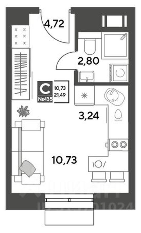 Apartment Sale, 21.49 sq. m. at Publitsist, ulitsa Zelyonaya Roshcha, Pushkino, Moscow Region, Russia #1 Apartment Sale, 21.49 sq. m. at Publitsist, ulitsa Zelyonaya Roshcha, Pushkino, Moscow Region, Russia #1