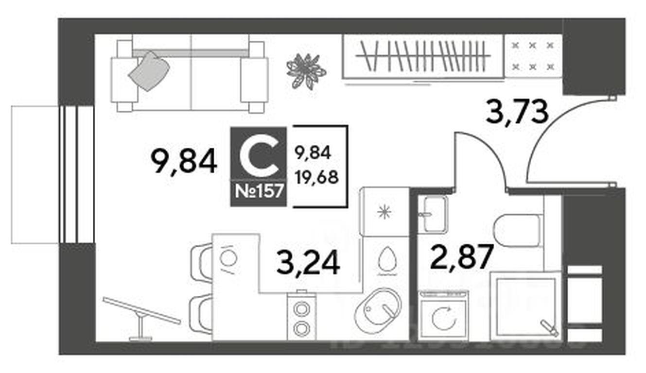 Apartment Sale, 19.68 sq. m. at Publitsist, ulitsa Zelyonaya Roshcha, Pushkino, Moscow Region, Russia #1 Apartment Sale, 19.68 sq. m. at Publitsist, ulitsa Zelyonaya Roshcha, Pushkino, Moscow Region, Russia #1