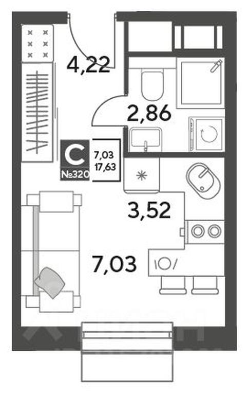Apartment Sale, 17.63平方米 at Publitsist, ulitsa Zelyonaya Roshcha, Pushkino, Moscow Region, Russia #1 Apartment Sale, 17.63平方米 at Publitsist, ulitsa Zelyonaya Roshcha, Pushkino, Moscow Region, Russia #1