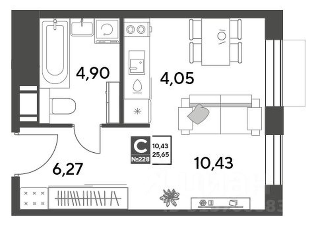 Apartment Sale, 25.65平方米 at Publitsist, ulitsa Zelyonaya Roshcha, Pushkino, Moscow Region, Russia #1 Apartment Sale, 25.65平方米 at Publitsist, ulitsa Zelyonaya Roshcha, Pushkino, Moscow Region, Russia #1