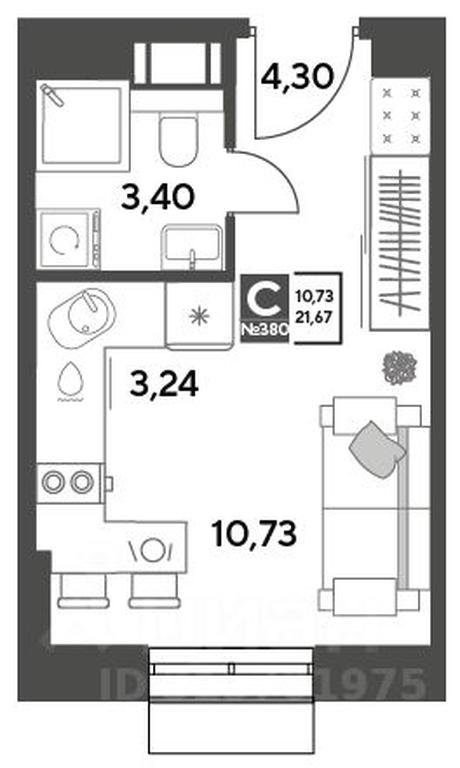 Apartment Sale, 21.67平方米 at Publitsist, ulitsa Zelyonaya Roshcha, Pushkino, Moscow Region, Russia #1 Apartment Sale, 21.67平方米 at Publitsist, ulitsa Zelyonaya Roshcha, Pushkino, Moscow Region, Russia #1