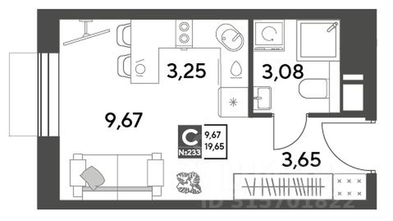 Apartment Sale, 19.65 sq. m. at Publitsist, ulitsa Zelyonaya Roshcha, Pushkino, Moscow Region, Russia #1 Apartment Sale, 19.65 sq. m. at Publitsist, ulitsa Zelyonaya Roshcha, Pushkino, Moscow Region, Russia #1