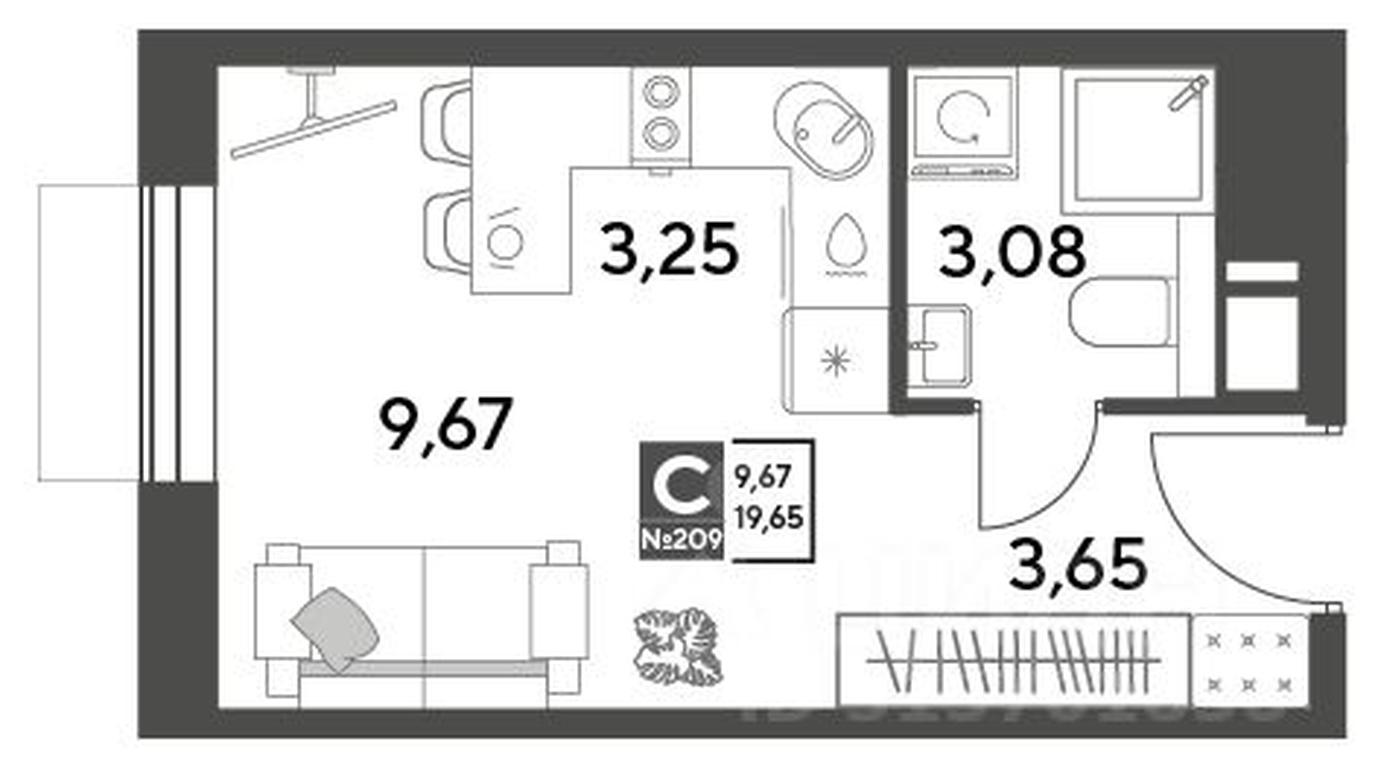 Apartment Sale, 19.65平方米 at Publitsist, ulitsa Zelyonaya Roshcha, Pushkino, Moscow Region, Russia #1 Apartment Sale, 19.65平方米 at Publitsist, ulitsa Zelyonaya Roshcha, Pushkino, Moscow Region, Russia #1