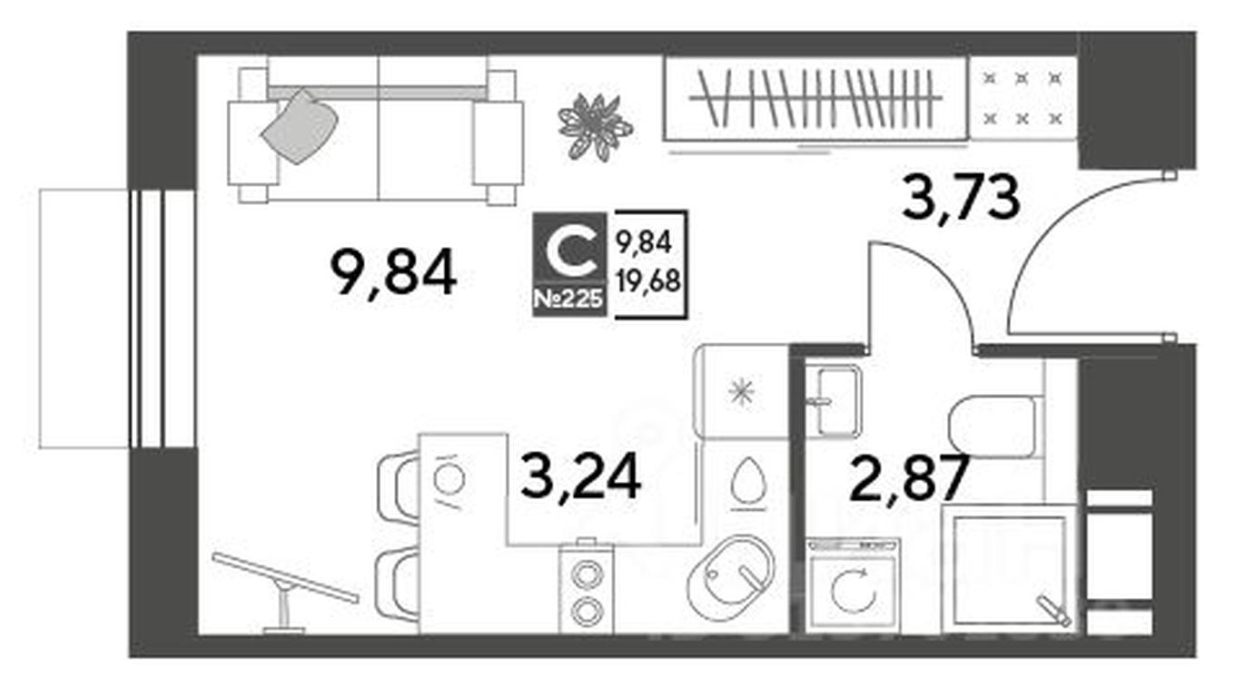 Apartment Sale, 19.68 sq. m. at Publitsist, ulitsa Zelyonaya Roshcha, Pushkino, Moscow Region, Russia #1 Apartment Sale, 19.68 sq. m. at Publitsist, ulitsa Zelyonaya Roshcha, Pushkino, Moscow Region, Russia #1