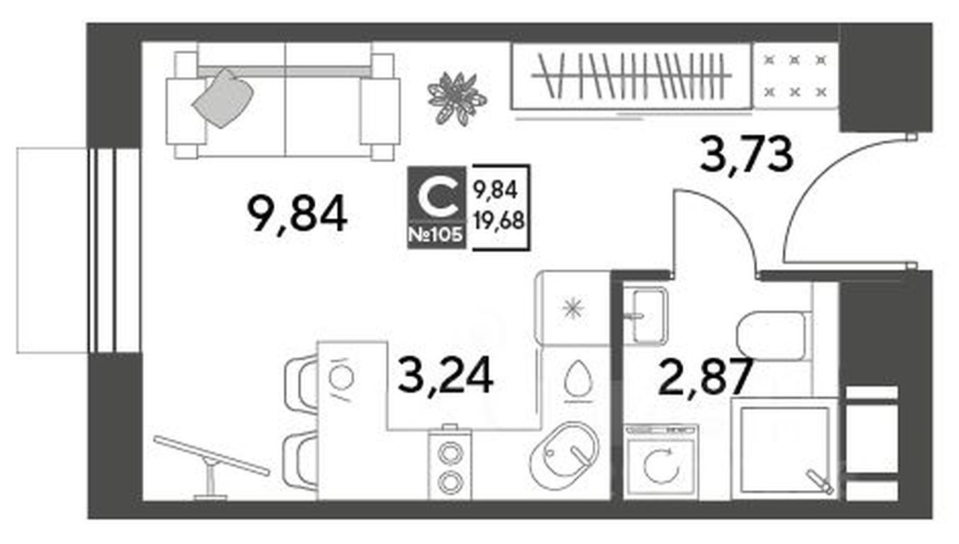 Apartment Sale, 19.68 sq. m. at Publitsist, ulitsa Zelyonaya Roshcha, Pushkino, Moscow Region, Russia #2 Apartment Sale, 19.68 sq. m. at Publitsist, ulitsa Zelyonaya Roshcha, Pushkino, Moscow Region, Russia #2