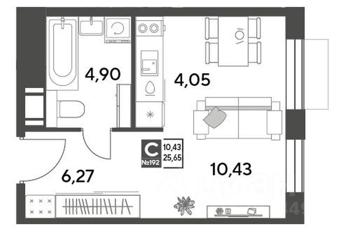 Apartment Sale, 25.65平方米 at Publitsist, ulitsa Zelyonaya Roshcha, Pushkino, Moscow Region, Russia #1 Apartment Sale, 25.65平方米 at Publitsist, ulitsa Zelyonaya Roshcha, Pushkino, Moscow Region, Russia #1