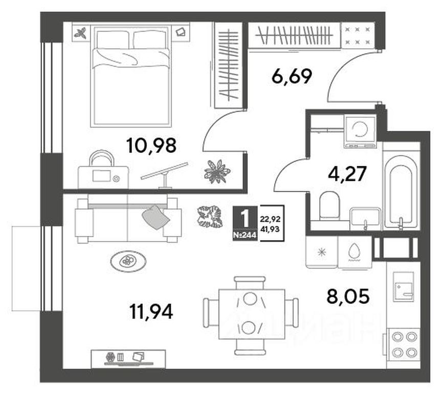 Apartment Sale, 41.93平方米 at Publitsist, ulitsa Zelyonaya Roshcha, Pushkino, Moscow Region, Russia #2 Apartment Sale, 41.93平方米 at Publitsist, ulitsa Zelyonaya Roshcha, Pushkino, Moscow Region, Russia #2
