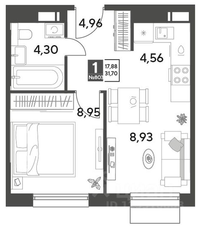 Apartment Sale, 31.7平方米 at Publitsist, ulitsa Zelyonaya Roshcha, Pushkino, Moscow Region, Russia #2 Apartment Sale, 31.7平方米 at Publitsist, ulitsa Zelyonaya Roshcha, Pushkino, Moscow Region, Russia #2