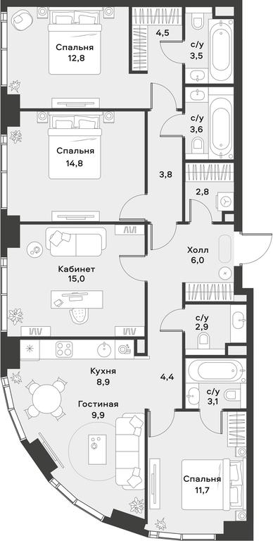 Apartment Sale, 30.9 sq. m. at Alia, Lyotnaya Street, 95Бк2, Moscow, Russia #1 Apartment Sale, 30.9 sq. m. at Alia, Lyotnaya Street, 95Бк2, Moscow, Russia #1
