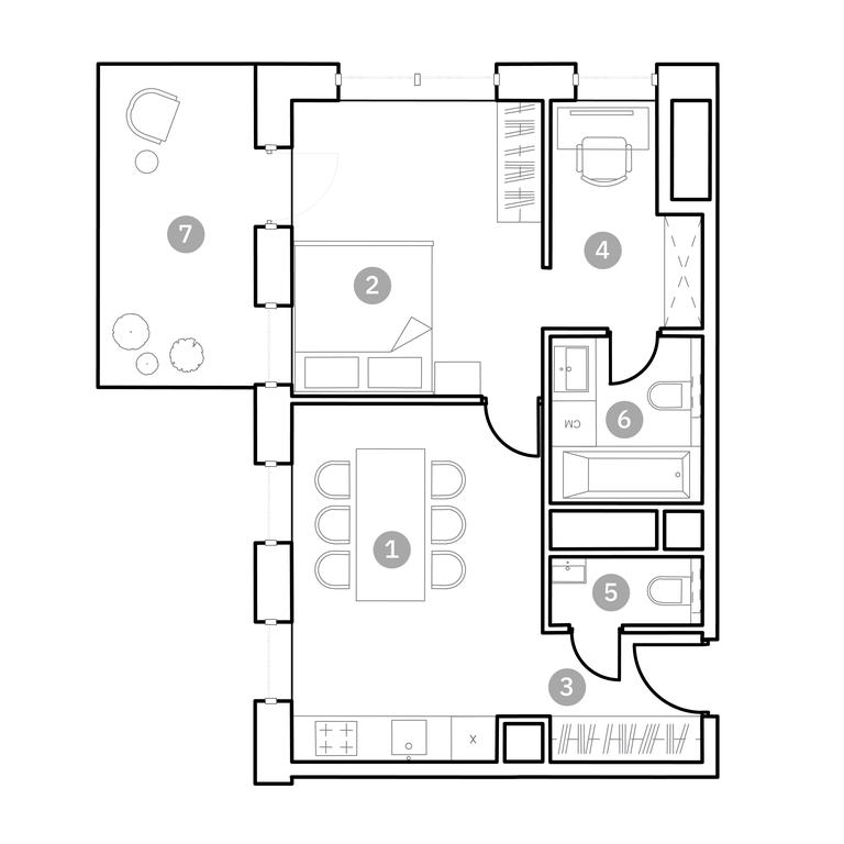 Продажа 1-комн. квартиры, 50,6 м² в ЖК «Физтех-Сити», Новодачная улица, 67, Москва, Россия #2 Продажа 1-комн. квартиры, 50,6 м² в ЖК «Физтех-Сити», Новодачная улица, 67, Москва, Россия #2