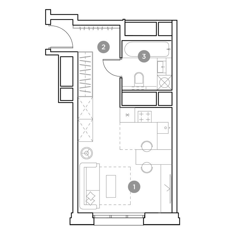 Apartment Sale, 27.2 sq. m. at Gogol Park, ulitsa Gogolya, 3, Lyubertsy, Moscow Region, Russia #2 Apartment Sale, 27.2 sq. m. at Gogol Park, ulitsa Gogolya, 3, Lyubertsy, Moscow Region, Russia #2