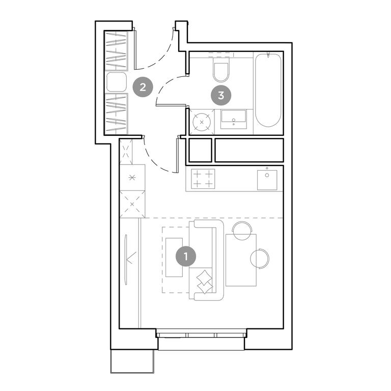 Apartment Sale, 24 sq. m. at Gogol Park, ulitsa Gogolya, 3, Lyubertsy, Moscow Region, Russia #2 Apartment Sale, 24 sq. m. at Gogol Park, ulitsa Gogolya, 3, Lyubertsy, Moscow Region, Russia #2